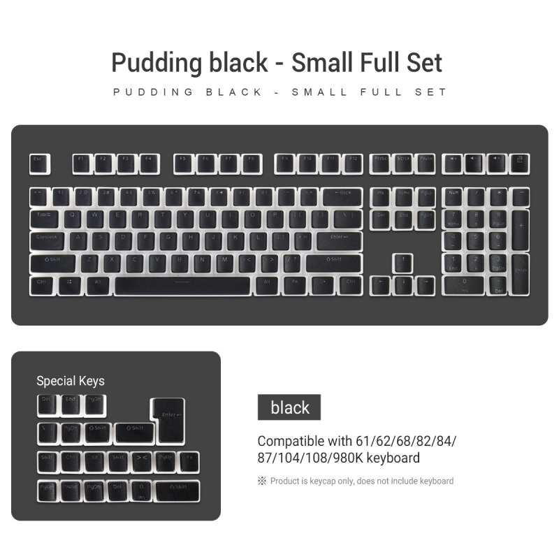 129 phím bánh pudding Keycaps dạng OEM profile PBT đôi bắn Keycap cho MX chuyển đổi Bàn Phím Cơ ISO bố trí đèn nền RGB Mũ chính