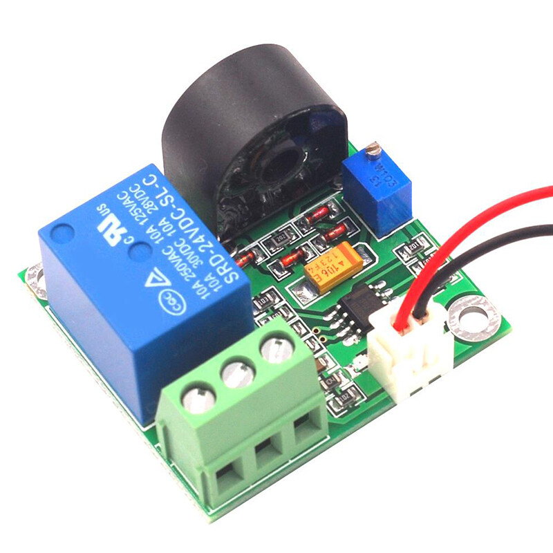 Mô-đun Cảm Biến Phát Hiện Dòng Điện Xoay Chiều 5V 12V 24V 0-5A Mô-đun Cảm Biến Đầu Ra Công Tắc 5A