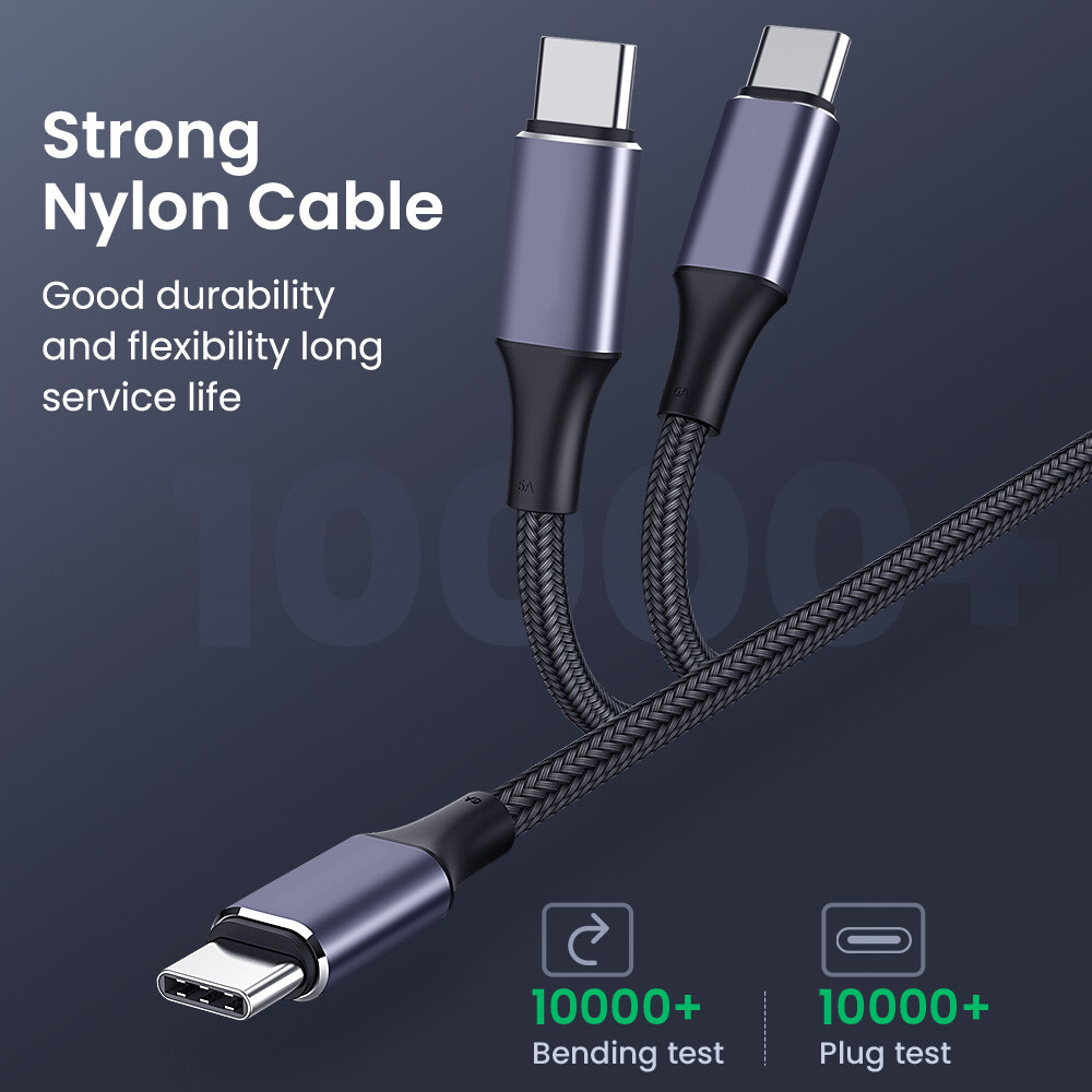 TOPZERO Cáp USB C 90 Độ Khuỷu Tay 100W Sang USB Type C Cáp Sạc Siêu Nhanh Cho MacBook iPad Pro Samsung S20 Huawei P30 P40 Pro Redmi OPPO