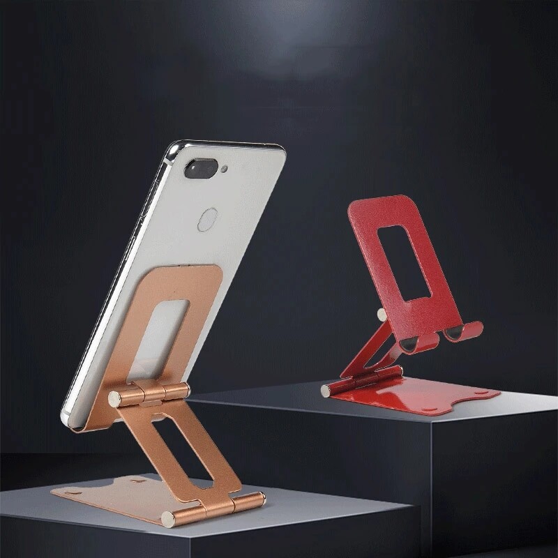 JDB Portable Foldable Metal Phone Holder Adjustable Alloy Tablet Stand for Android IPhone IPad Desk Desktop Support Bracket