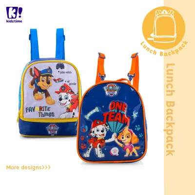 Kidztime x Paw Patrol Children Cartoon Character Lunch bag/ Sling bag For Boys kids– Waterproofed School Backpack – Lightweight Bags– Ergonomic Back Support – Eco friendly Material