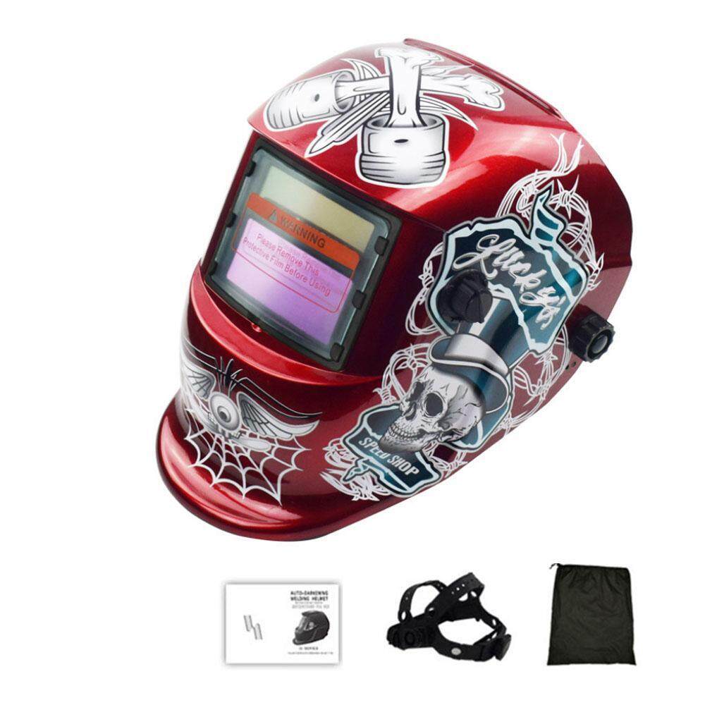 Solar Powered Auto Darkening Welding Helmet Arc Tig Mig Grinding Welder Mask BR