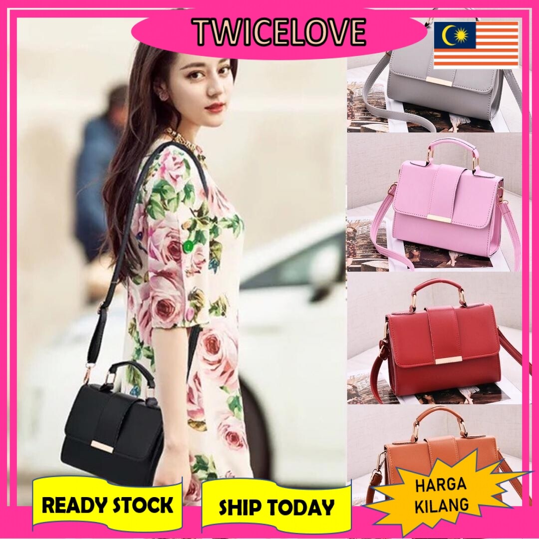 TWICELOVE Malaysia - Premium Danbaoly Ribbon Shoulder Women Handbag Tote Bag  Sling Beg Tangan Bags Purse Clutch Pouch Women Lady Perempuan Gift Hadiah  for Ladies Wallet Casual Dinner Cantik Girl Raya Korea