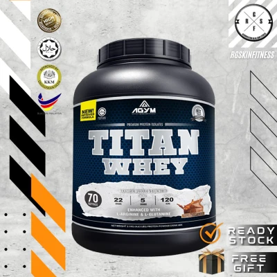 Agym Nutrition Titan Whey 2.1kg, 70 Servings - Halal Whey Protein Powder (Halal certified, KKM approved)