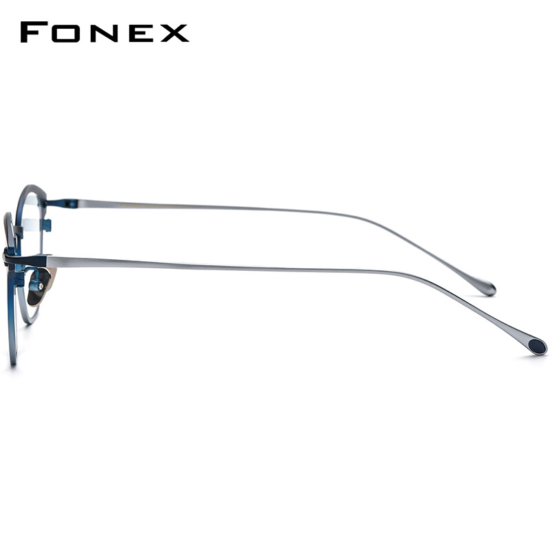 FONEX Gọng kính Titan Phụ Nữ thiết kế thương hiệu retro cổ điển Kính mắt dáng vuông Nam Giới Đầy Đủ Rim Chất Lượng Cao Nhật Bản Ultralight Tùy Chỉnh kính mắt cho mắt Castor