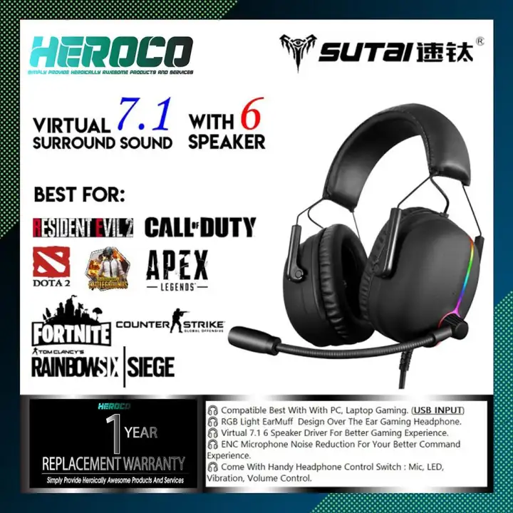 sutai gaming headset