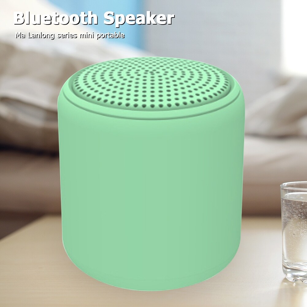 {hot} TWS Bluetooth  Compatible Speaker Multi  Color Wireless Subwoofer Small Speaker Macaron Mini Loudspeaker With Lanyard Rope