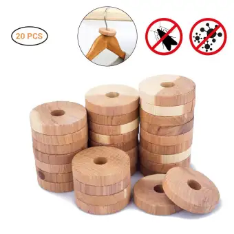 20pcs Natural Cedar Wood Moth Repellent Cedar Blocks Clothes