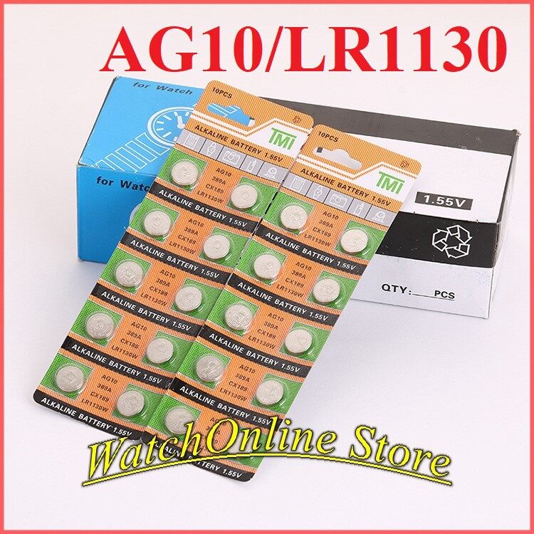 [Nhận sỉ] Pin cúc áo AG10 LR1130 (10 viên)