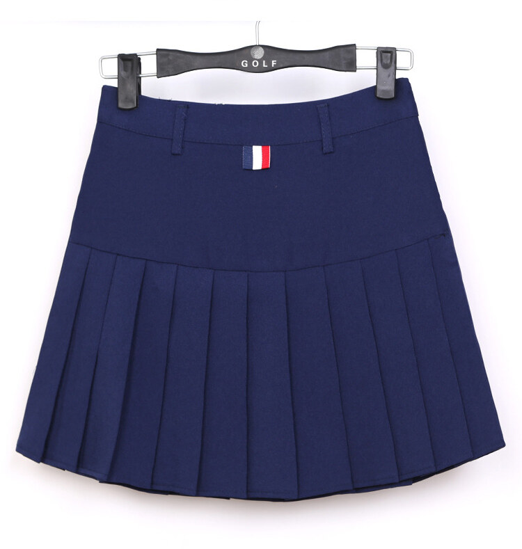 Korean fashion golf short skirt women's pleated skirt non-ironing anti-wrinkle anti-fade half-length skirt trousers skirt Slim quick-drying skirt
