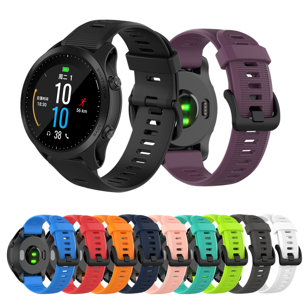 For Garmin Forerunner 945 Straps, Silicone Bands for Garmin Forerunner 945/935 Smart Watch