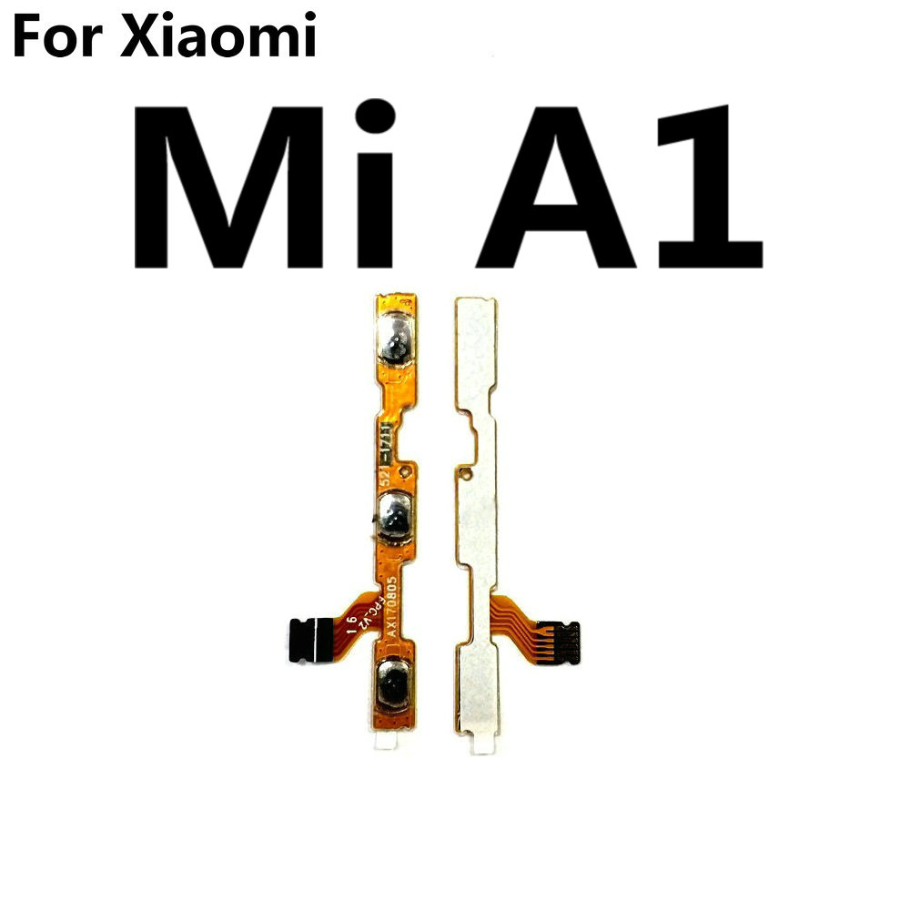 For Xiaomi Mi A1 A2 Lite A3 Volume Button Power Switch On Off Button Flex Cable Replacement Parts
