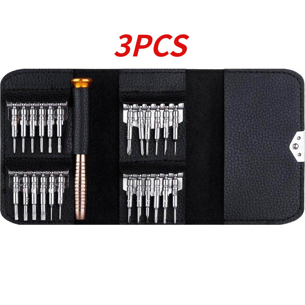 Vastar 25/8  in 1 Screwdriver Set with Phillips Torx Flat Pentalobe Triwing Screwdriver, Loxan Small Portable Repair Tool Kits with Black Leather Case for iPhone, Macbook, iPad, Laptop, Watch & Glasses