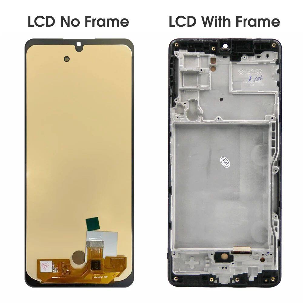 Bluesky Super AMOLED cho Samsung Galaxy A42 LCD a426b a426u Hiển thị màn hình cảm ứng lắp ráp với khung cho Samsung A42 5 gam Màn hình LCD