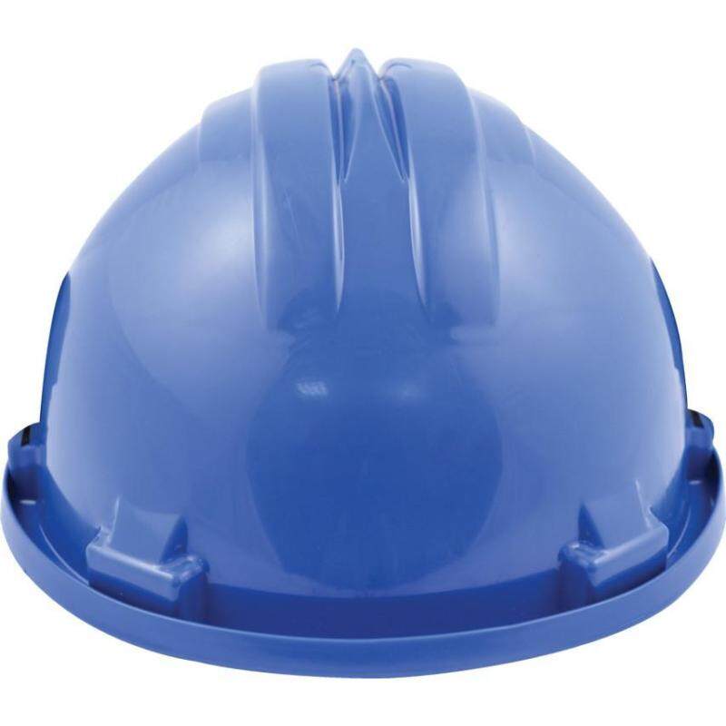 SAFETY HELMET STD + PLASTIC 6 POINT HARNESS R/BLUE SSF9572060K