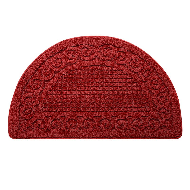 Half Round Non-Slip Kitchen Bathroom Toilet Doormat Floor Rug Mat Small