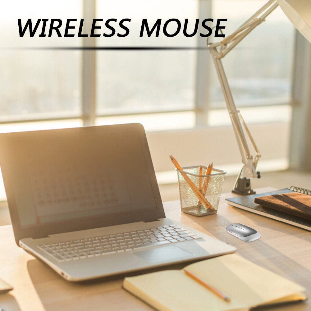 Ultra-Thin 4 Keys 2.4G Wireless Optical Mouse 3 Gears 1600DPI Rechargeable Mice Computer Accessories