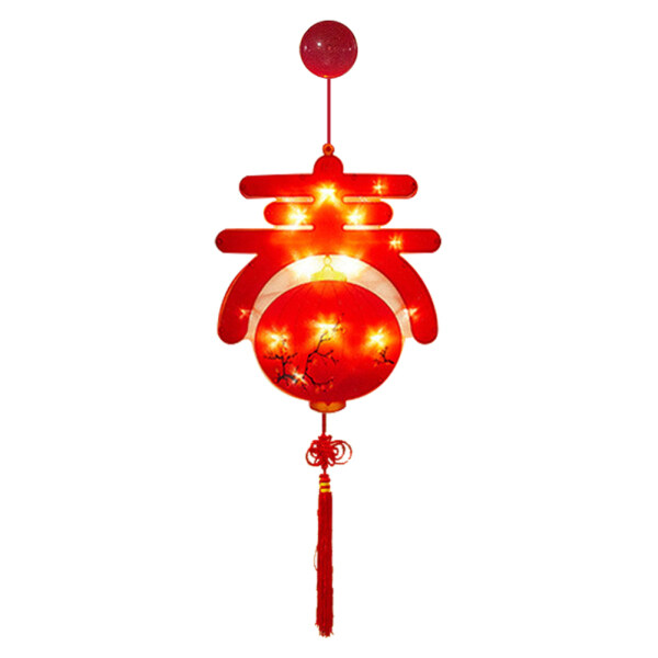 Đèn Lễ Hội Xuân Năm Mới Của Trung Quốc Đèn Treo FU Trung Quốc Bằng PVC Để Trang Trí Cửa Sổ