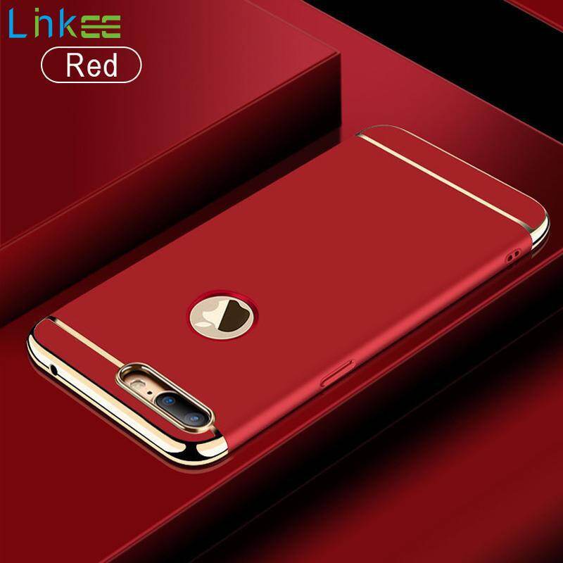 iPhone 7 Plus Case, iPhone 8 Plus Case, 3 in 1 Luxury Gold Hard Case Back Cover Coverage Removable Phone Casing