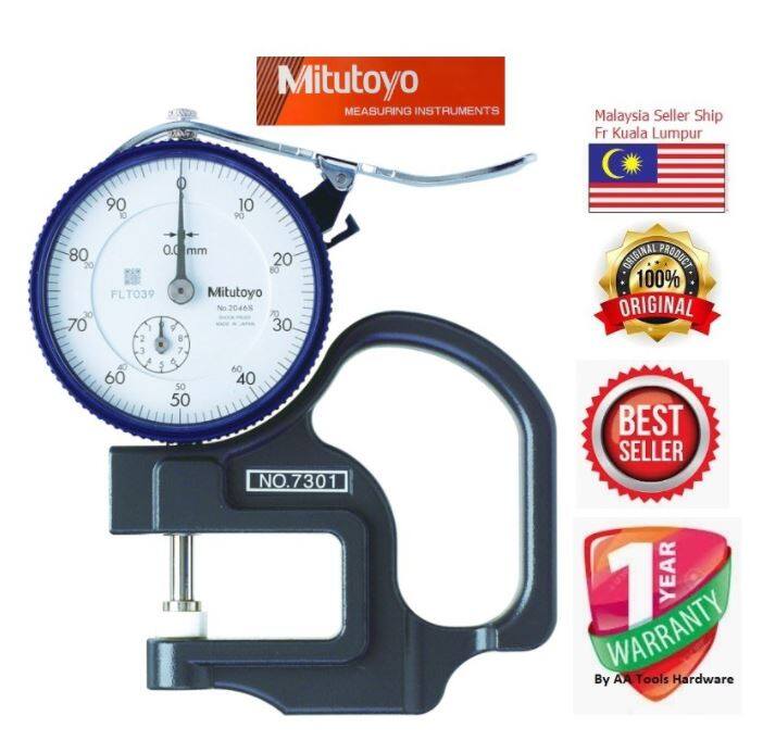 010mm Mitutoyo 7301 Dial Indicator Thickness Gauge 0,01mm 2022 LATEST NEW MODEL 7301A (NEW