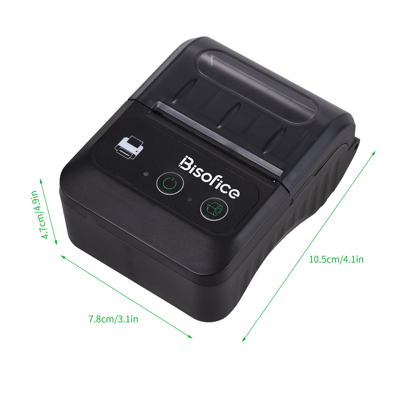 (Free 1 Roll Paper)Aibecy Portable Wireless BT Mini Thermal Printer 58mm 2 Inch Thermal Receipt Printer Command Compatible with Android/Windows for Small Business Restaurant Retail Store