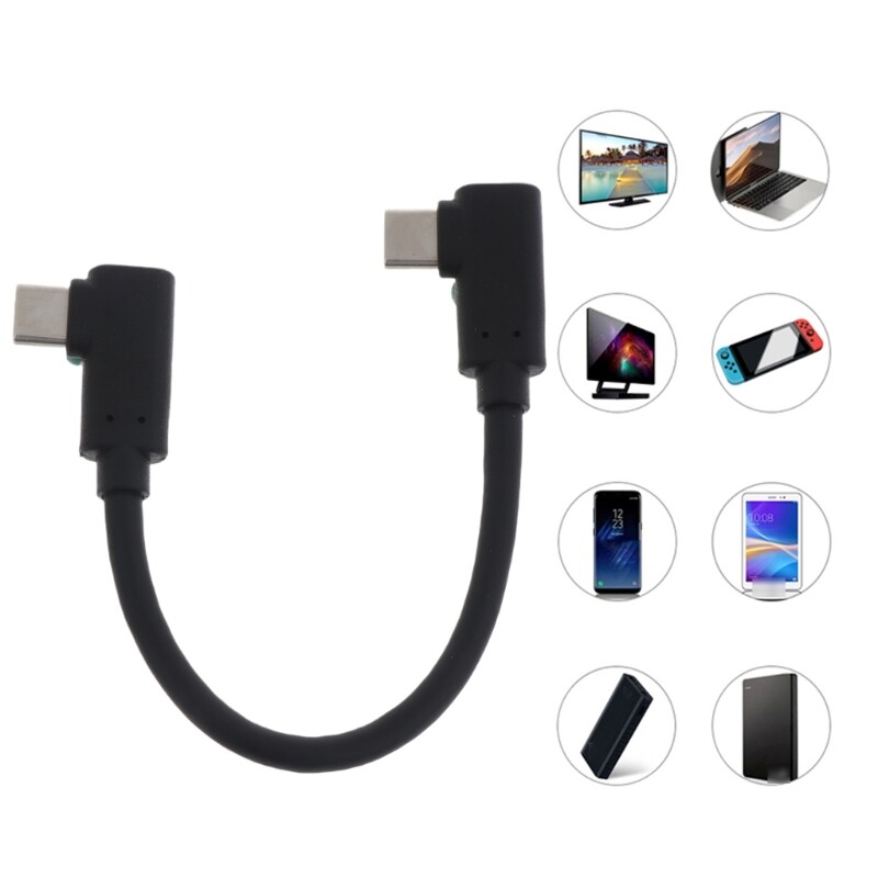 Cáp Type C 90 Độ Bộ Sạc Góc Phải Dây Đồng Bộ Dữ Liệu Sạc Hình Chữ L Cáp Dữ Liệu Type-C Sạc Nhanh Cho Điện Thoại Di Động