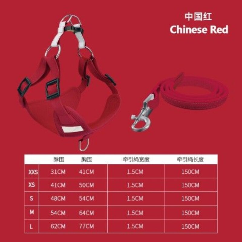 ஐ♤Dây đeo ngực dây xích chó mèo kiểu vest mùa hè Teddy nhỏ và vừa Chó Chó Dây Xích Sản phẩm vật nuôi