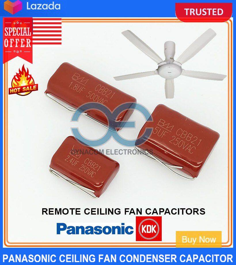 Panasonic Ceiling Fan Condenser Capacitor 18uf 24uf 5uf [condenser