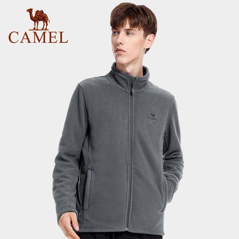 CAMEL men new fleece Slim warm collar coat