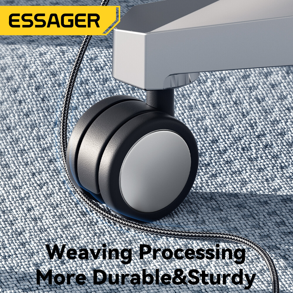 Essager PD 100W 7A USB Type C Cable Elbow Display Fast Charging USB C Bend Data Cable For HUAWEI Oneplus Samsung Honor OPPO VIVO Xiaomi Charger Cord