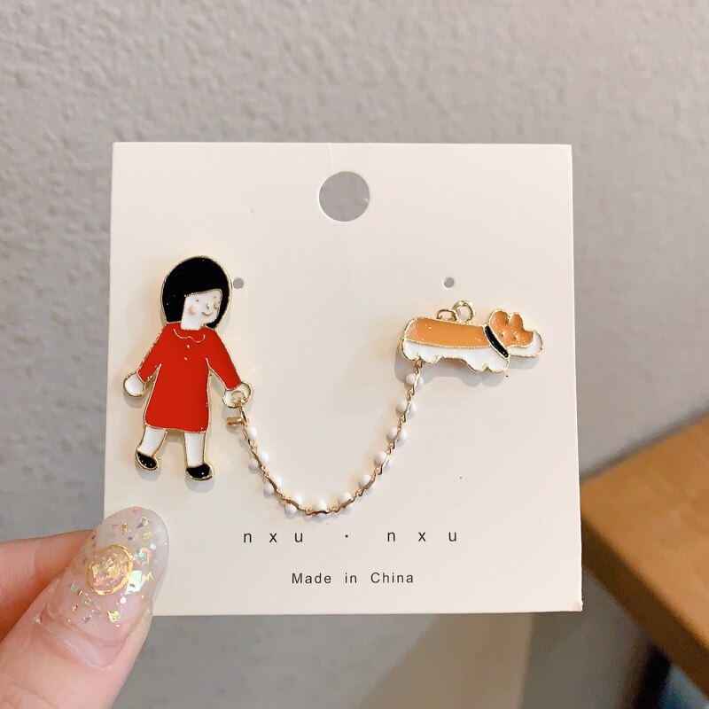 Korean Fashion Brooch Cute Cartoon Pattern