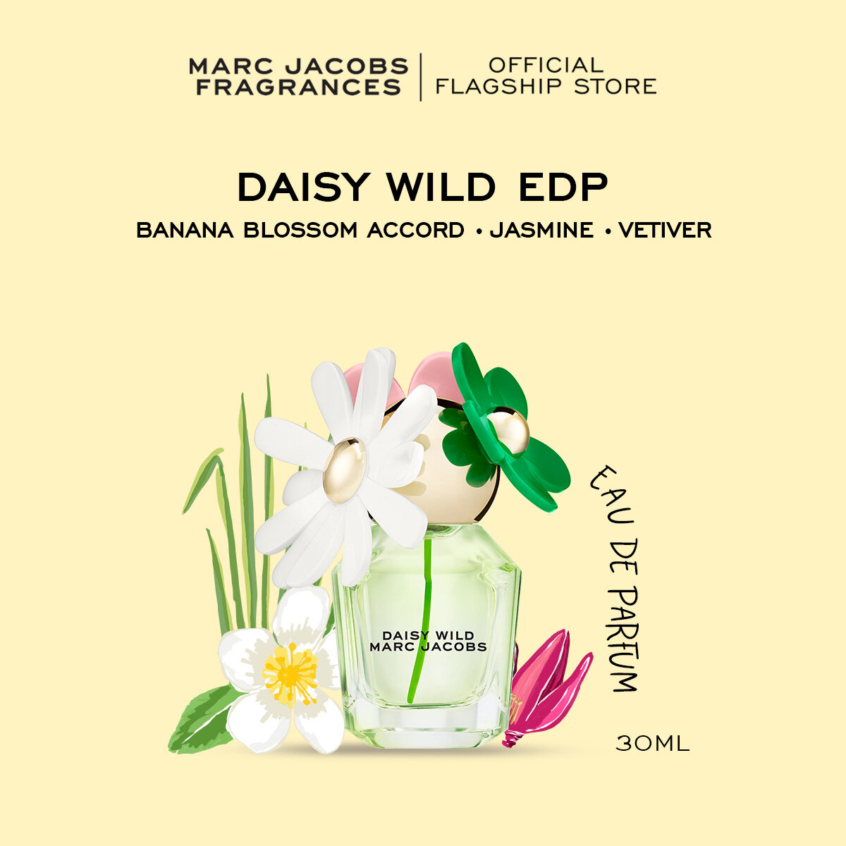 Marc Jacobs Fragrances Daisy Wild Eau De Parfum Banana Blossom