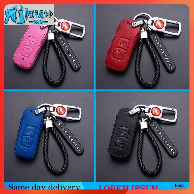 Rto motorcycle keys honda sh, vision, lead, sh mode, winner x, air blade 2021 new leather keycase handmade 2 button