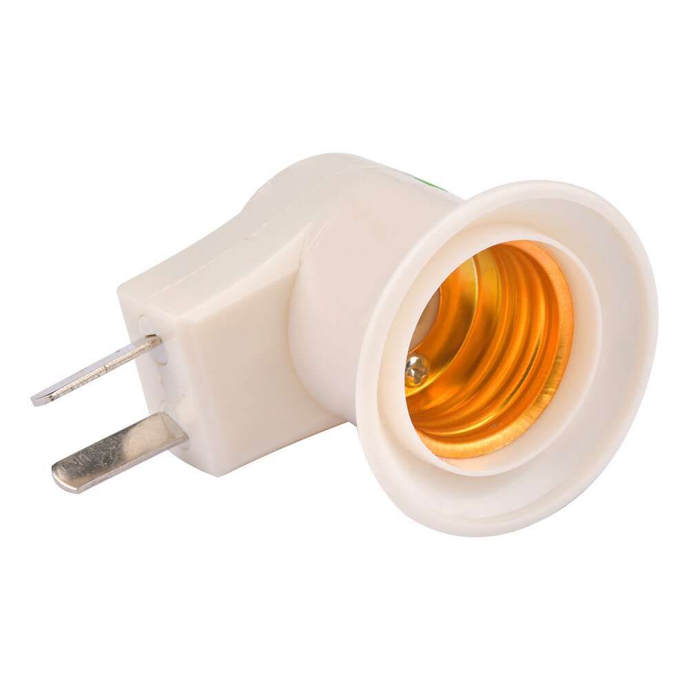 Shockley 220V Switch Plug Lamp Holder Plug-in Light Socket Convert Outlet to Light Bulb Socket E27 Screw Base Bulb Socket for Home Lighting