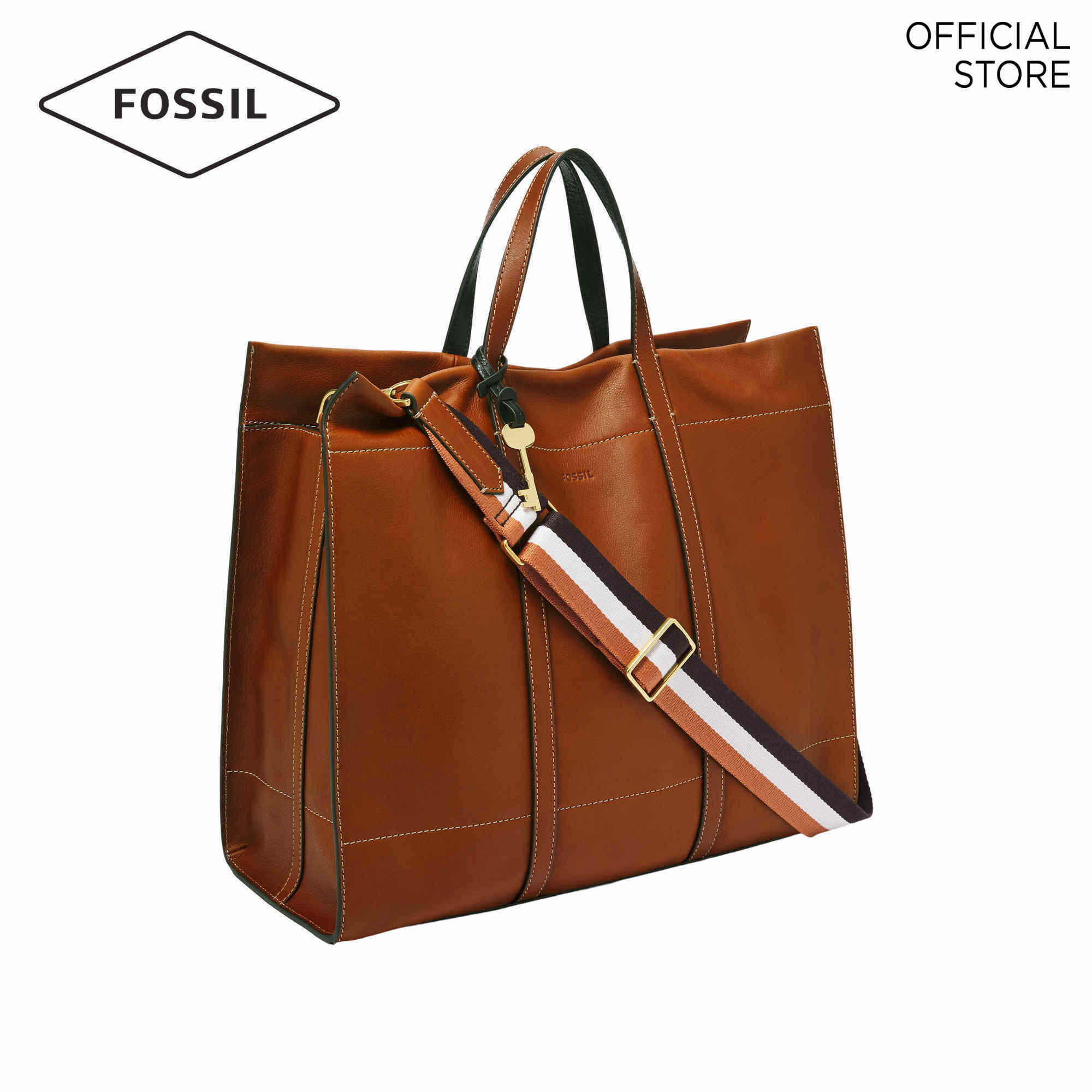 Fossil Carmen Brown Tote ZB7890213 Lazada