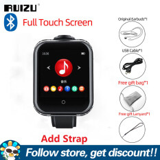 RUIZU M8 Đồng hồ thông minh MP3 Bluetooth 8GB với màn hình cảm ứng đầy đủ 1,54 inch Máy nghe nhạc thể thao di động nhỏ hỗ trợ Radio FM ghi âm hình ảnh sách điện tử, đếm bước chân – INTL