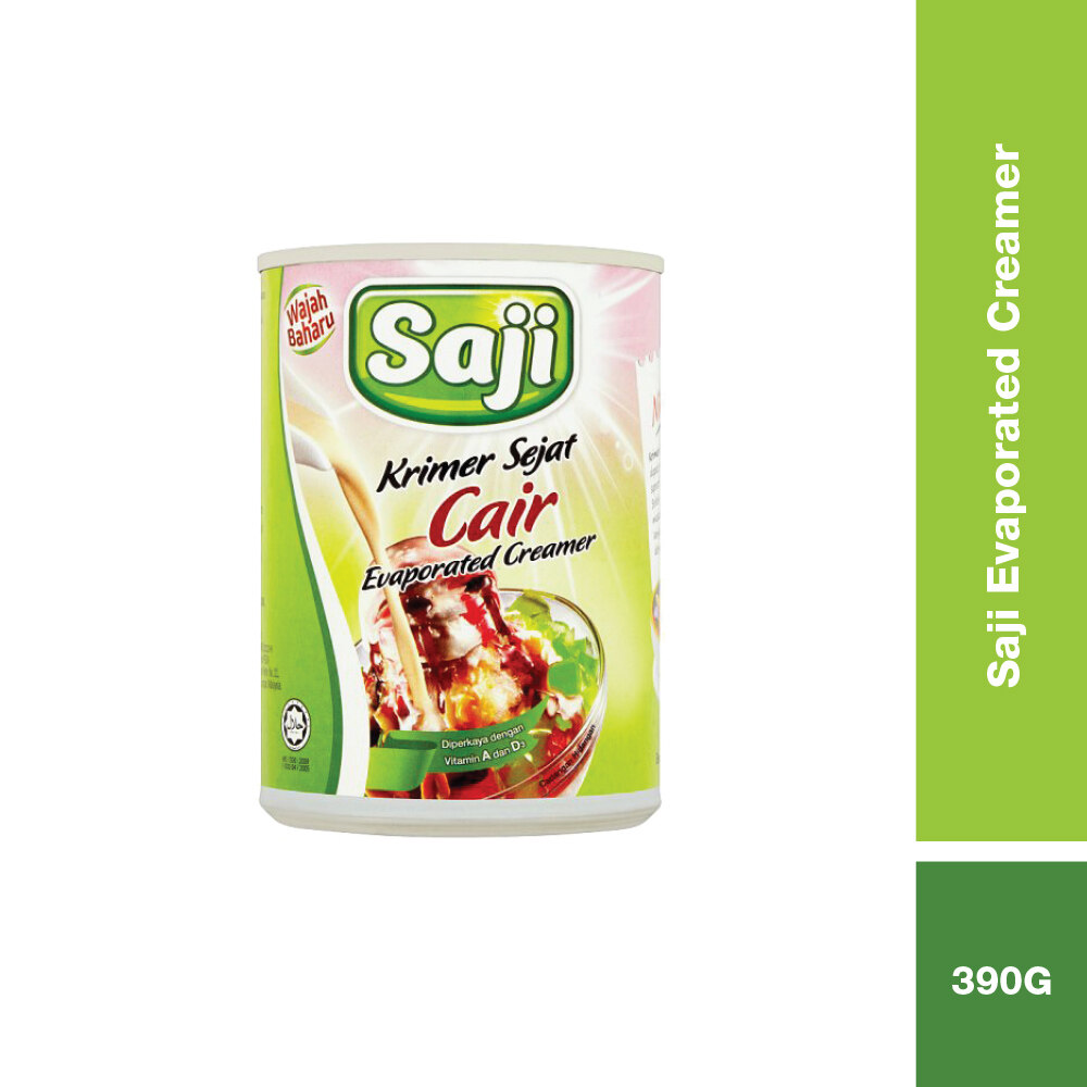 Saji Evaporated Creamer 390g / Krimer Sejat / Susu Cair | Lazada