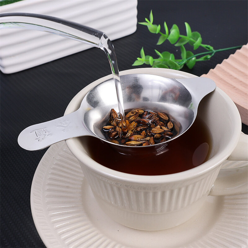 Mảnh bằng thép không gỉ lưới bộ lọc trà lọc lọc bộ lọc trà S lá ấm trà Bộ lọc gia vị phụ kiện nhà bếp