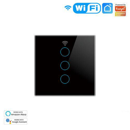 El style tuya wifi smart touch switch 1/2/3 /4way home wall button for alexa goo-gle home assistant smart home smart life