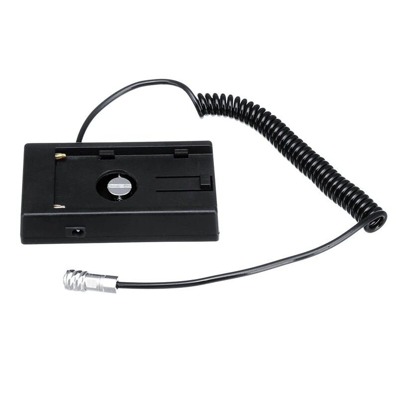 Camera Battery Power Supply Mount Plate Adapter With Spring Cable