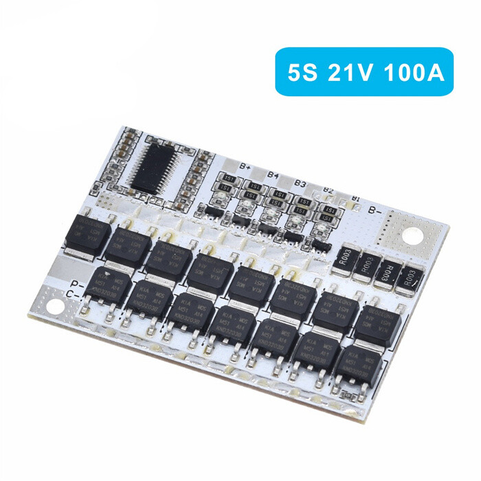 3s/4s/5s Bms 12v 16.8v 21v 3.7v 100a Li-ion Lmo Ternary Lithium Battery Protection Circuit Board Li-polymer Balance Charging