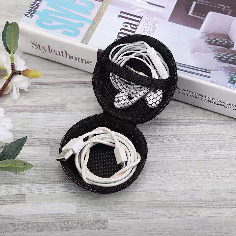 Colorful Storage Bag Earphone USB Cable Organizer Portable Pressure-resistant Headphone Memory Card Coins Box [cchoice]