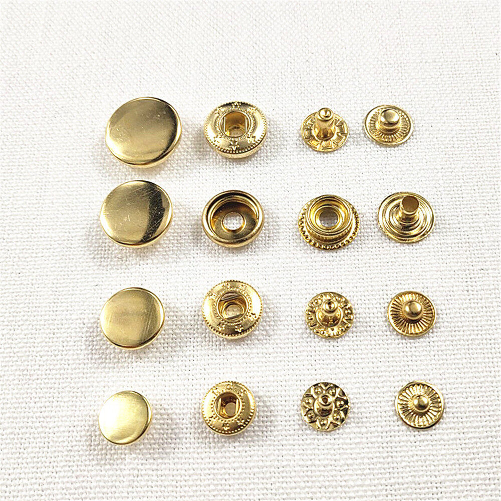 10set(40pcs) Clothes Shirts Sewing Accessories Scrapbooking Stud Snap Buttons Press Button Fasteners Round