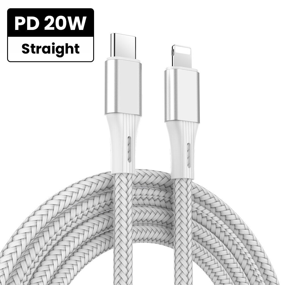 Usb C to Lightning Fast charging cable PD charger for iPhone ipad Elbow PD 20W data short 20W Type C Charger Charging Cord