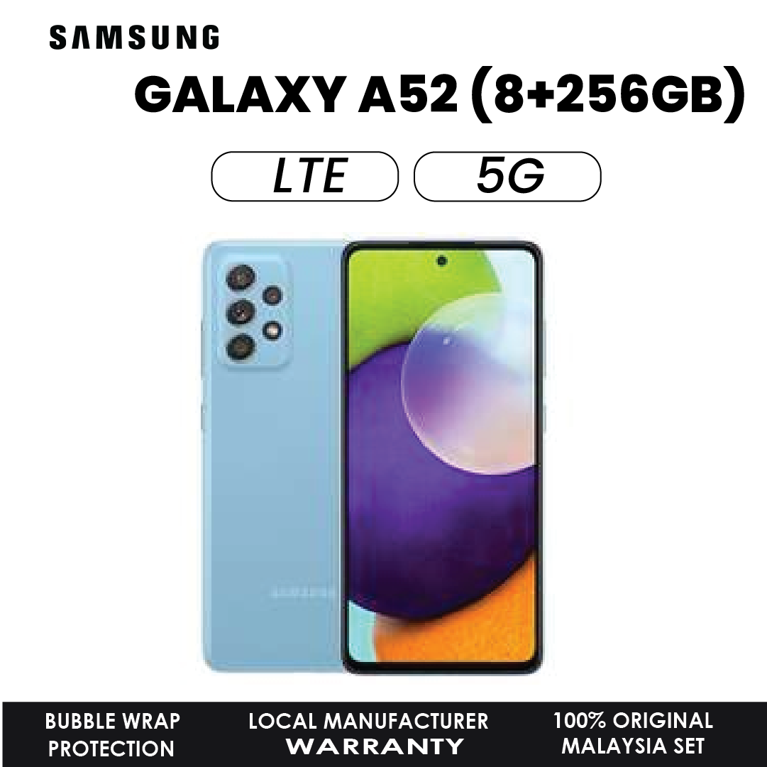 Samsung Galaxy A52 4G/5G (8GB+256GB) Smartphone 8Gb Ram 256Gb