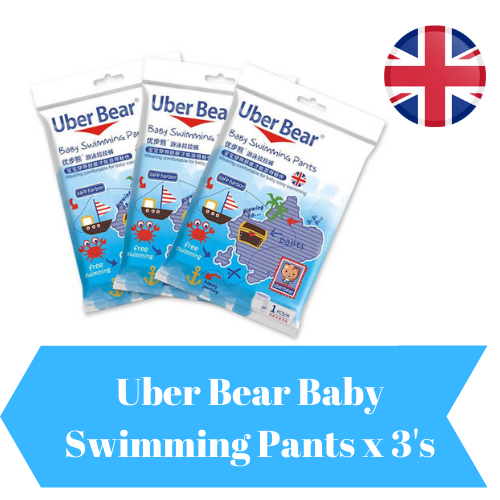 Uber Bear Baby Swimming Pants x Pieces (Lampin Renang) (L, XL