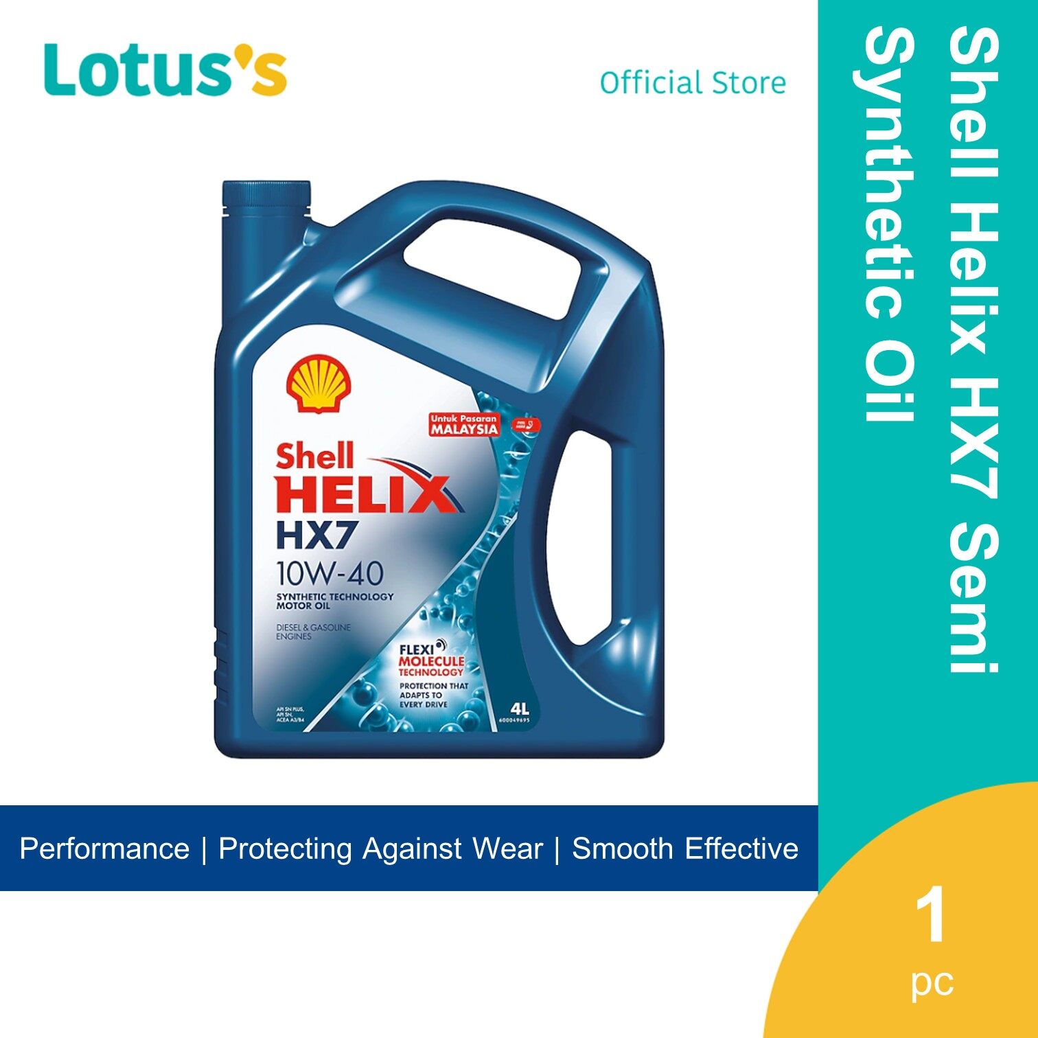 Shell Helix Hx7 Semi Synthetic Oil 10w 40 4l Engine Oil Lazada