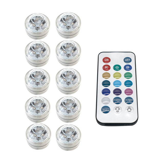 Rgb Led Waterproof Lamp Underwater Lights Remote Controller For The Swimming Pool Fountain Lights Aquarium