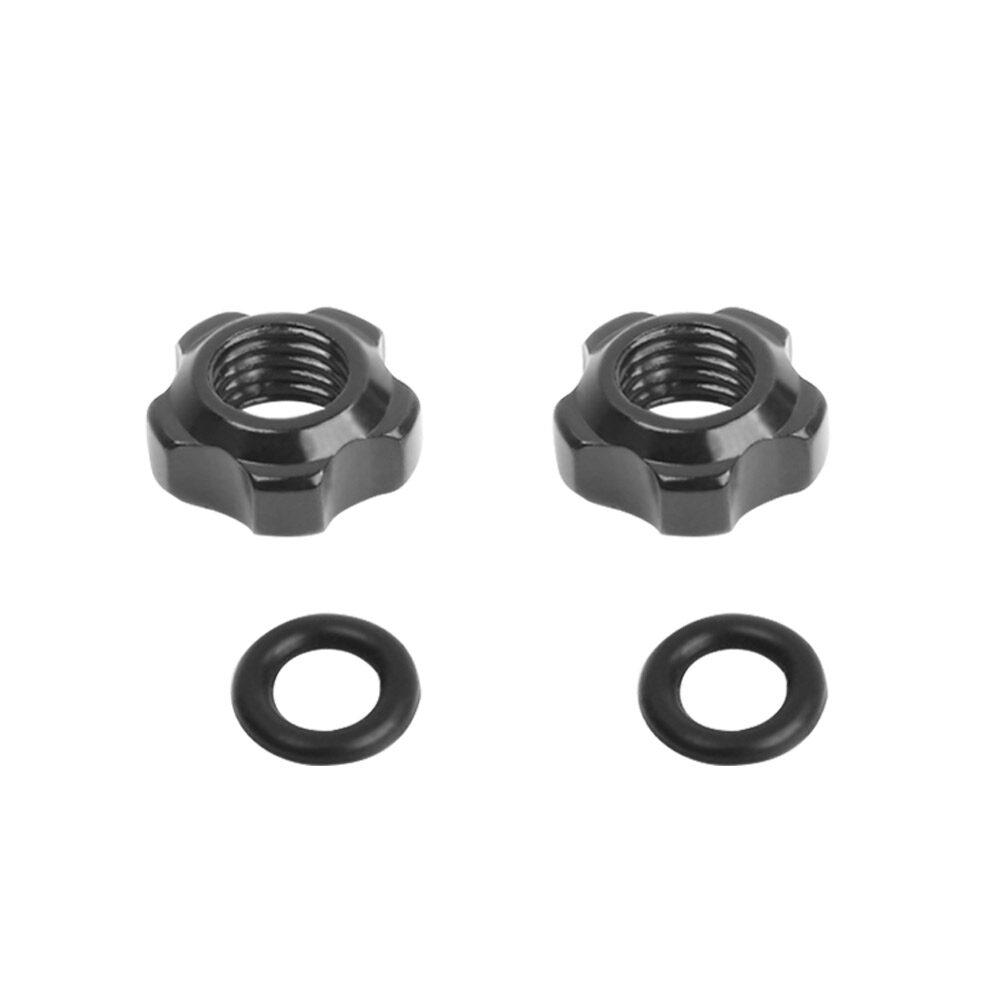2pcs Bicycle Presta Valve Nuts with Wrench Washer MTB Bike Repair Accessories
