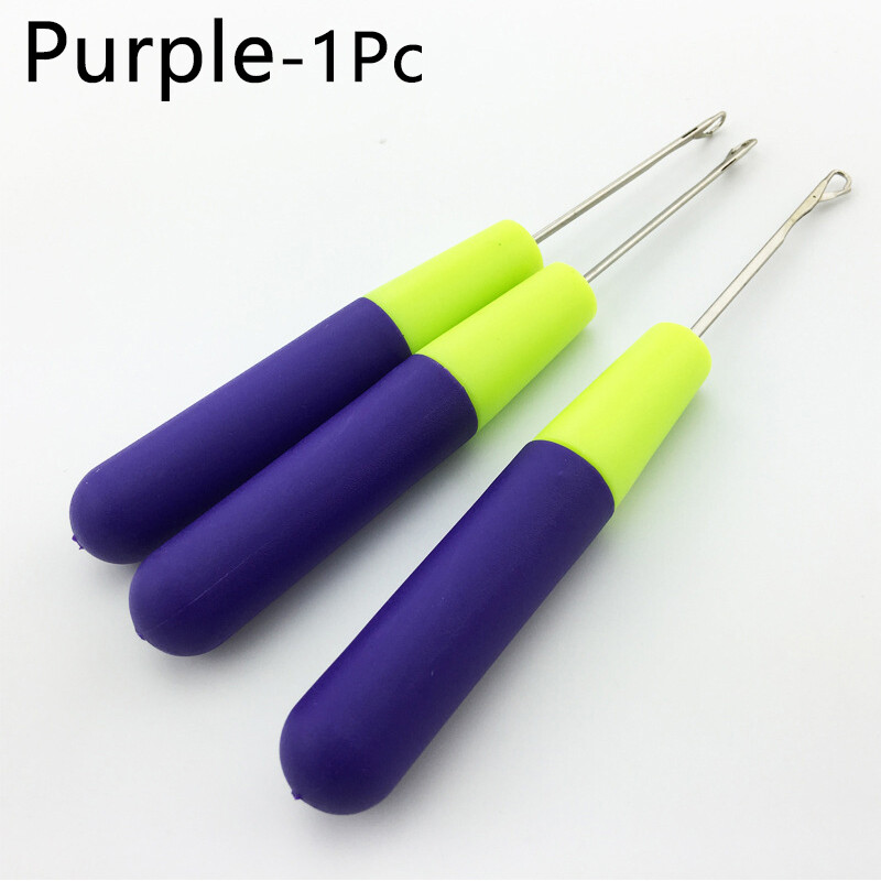 Pzcf 1PC Carpet Crochet Hook Needle Hair Dye Tongue Hair Extensions Wig Knitting Tools DIY Braids Knitting Wig Crochet